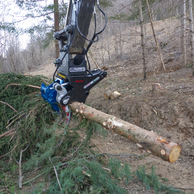 kit cesoia singolo tagliente per escavatore